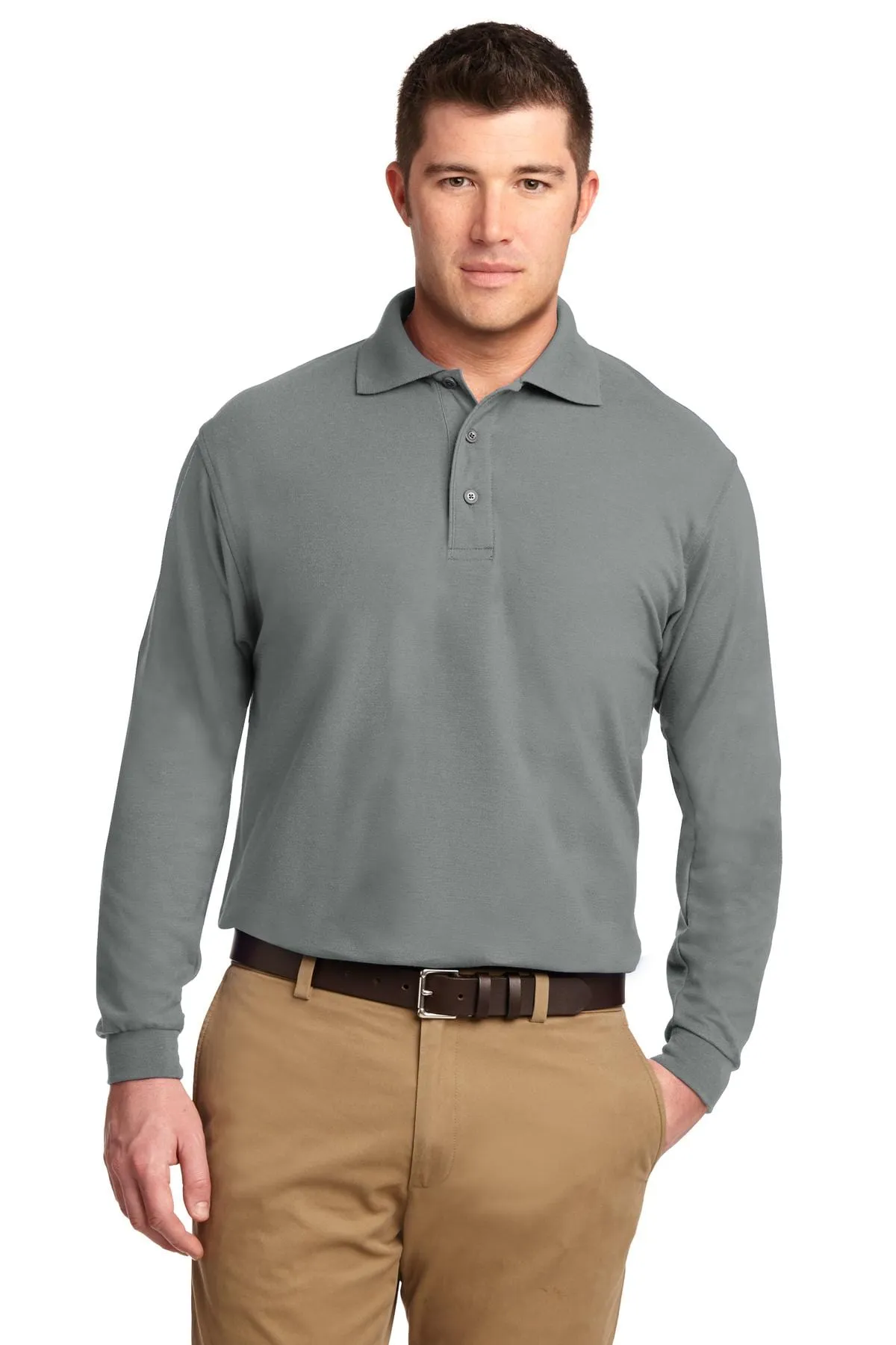 Port Authority ®  Tall Silk Touch™ Long Sleeve Polo. TLK500LS