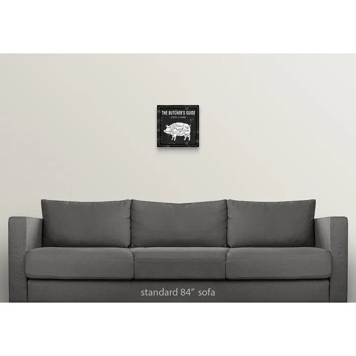 "Butcher's Guide Pig" Canvas Wall Art