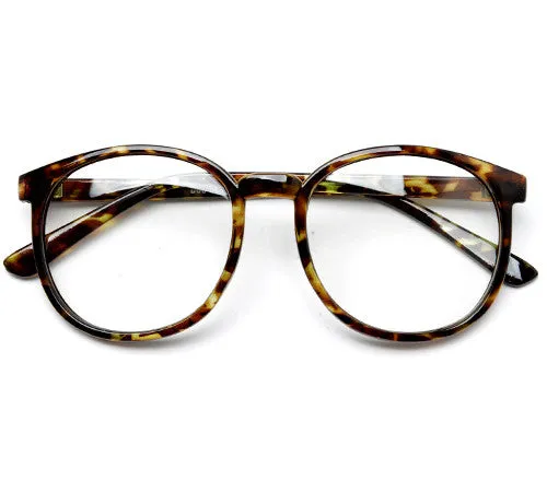 Retro Round Horn Rimmed P3 Frame Eyewear Glasses