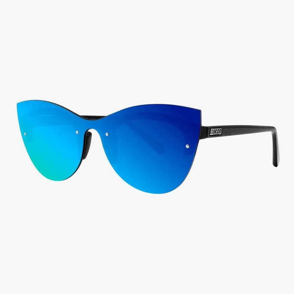 SCICON PHANTOM BLACK GLOSS Sunglasses - MULTIMIRROR BLUE LENSES