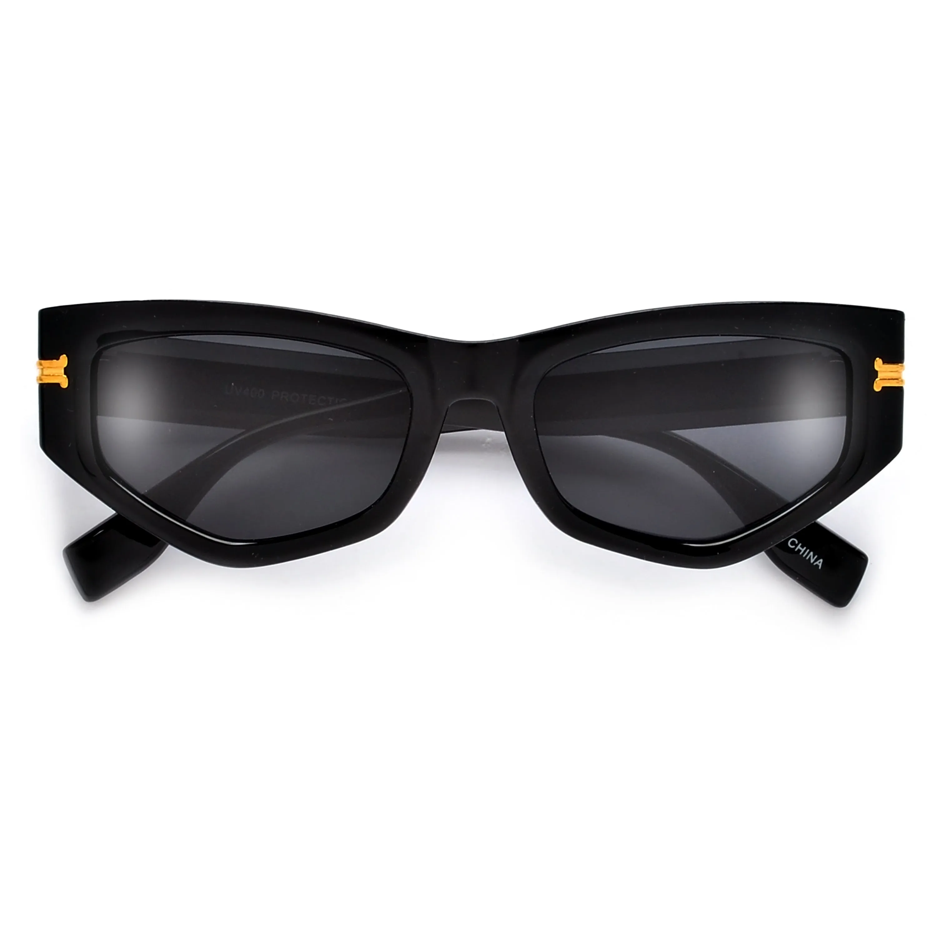 Slim Angular Retro Appeal Sunglasses