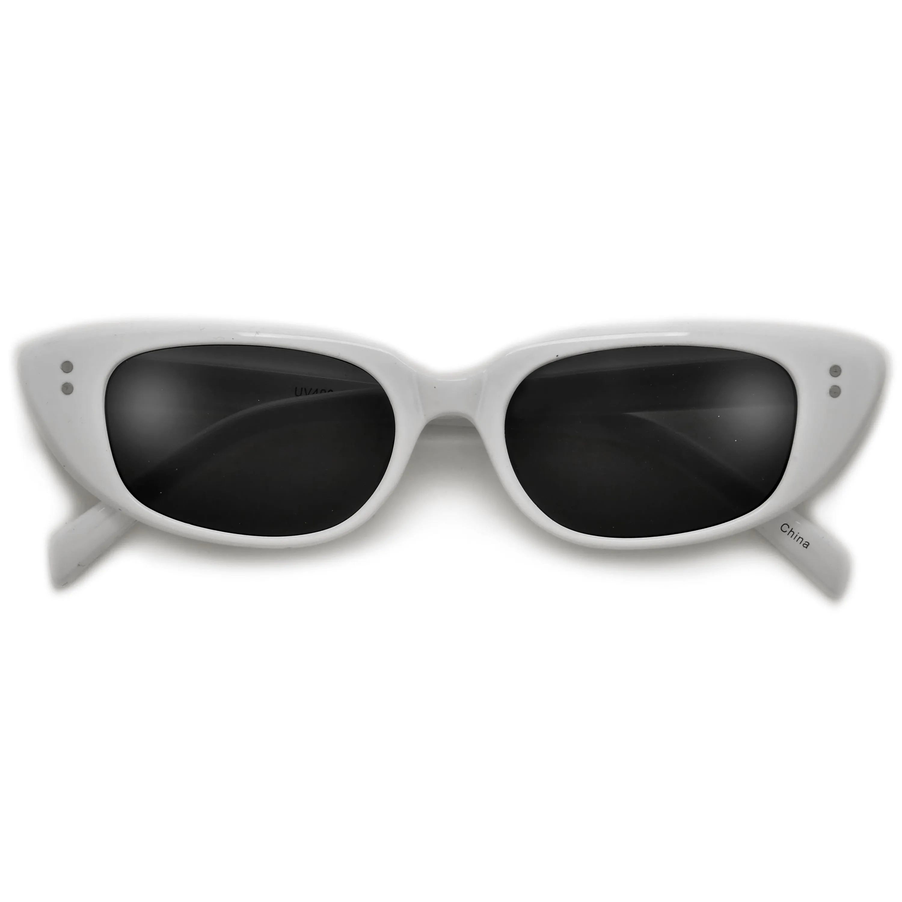 Slim Vintage Cat Eye Sunglasses