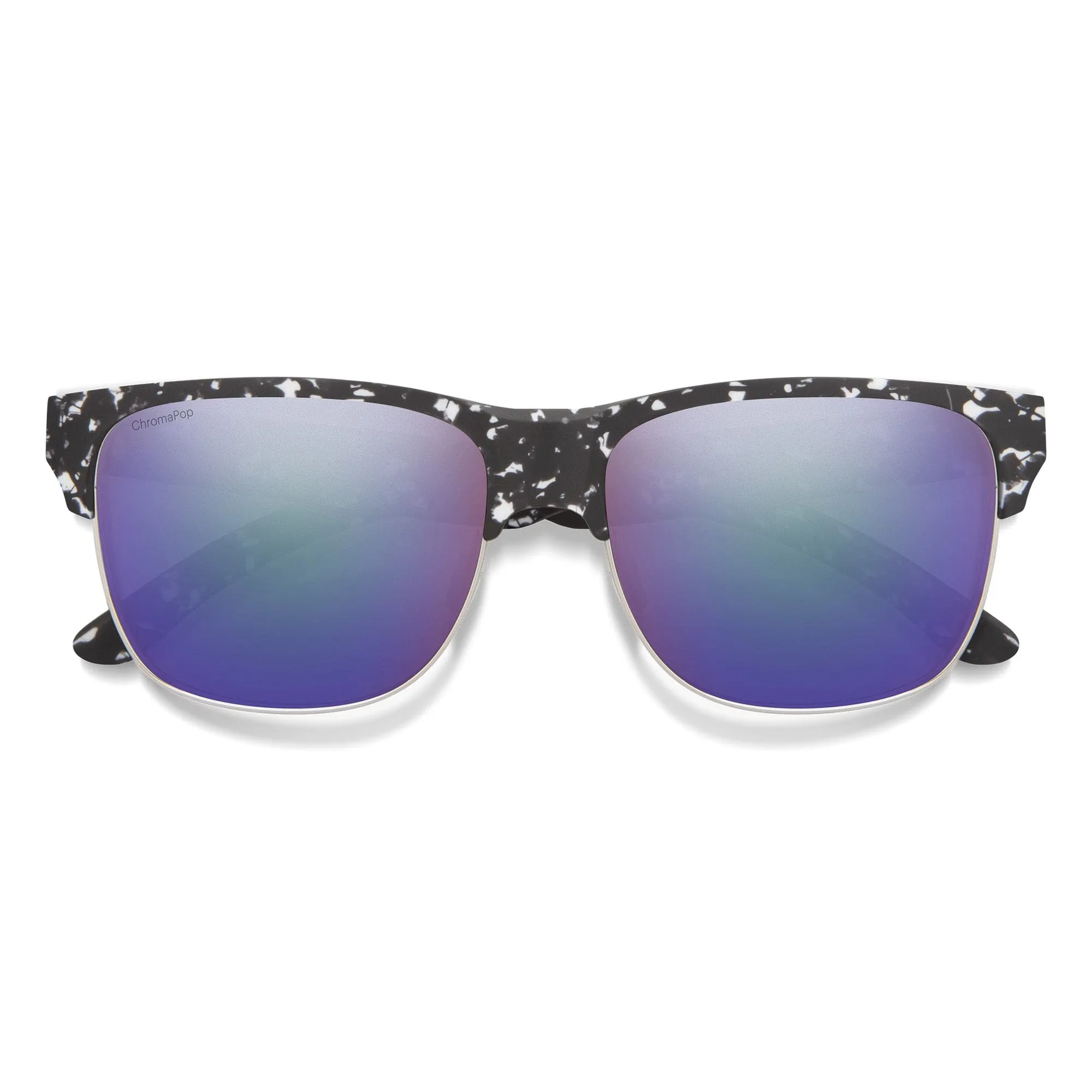 SMITH  LOWDOWN SPLIT MATTE BLACK MARBLE | CHROMAPOP POLARIZED VIOLET MIRROR