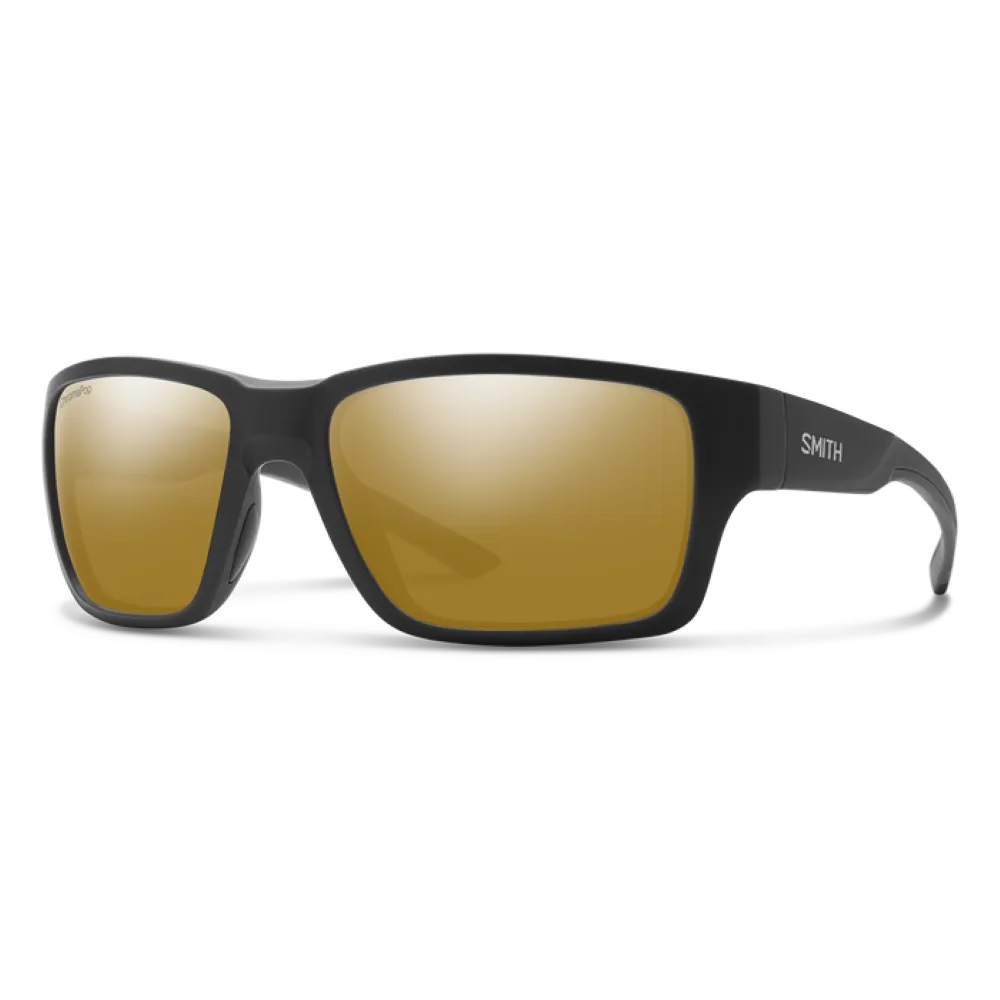 Smith Outback Matte Black Frame - ChromaPop Polarized Bronze Mirror Lens - Polarized Lens