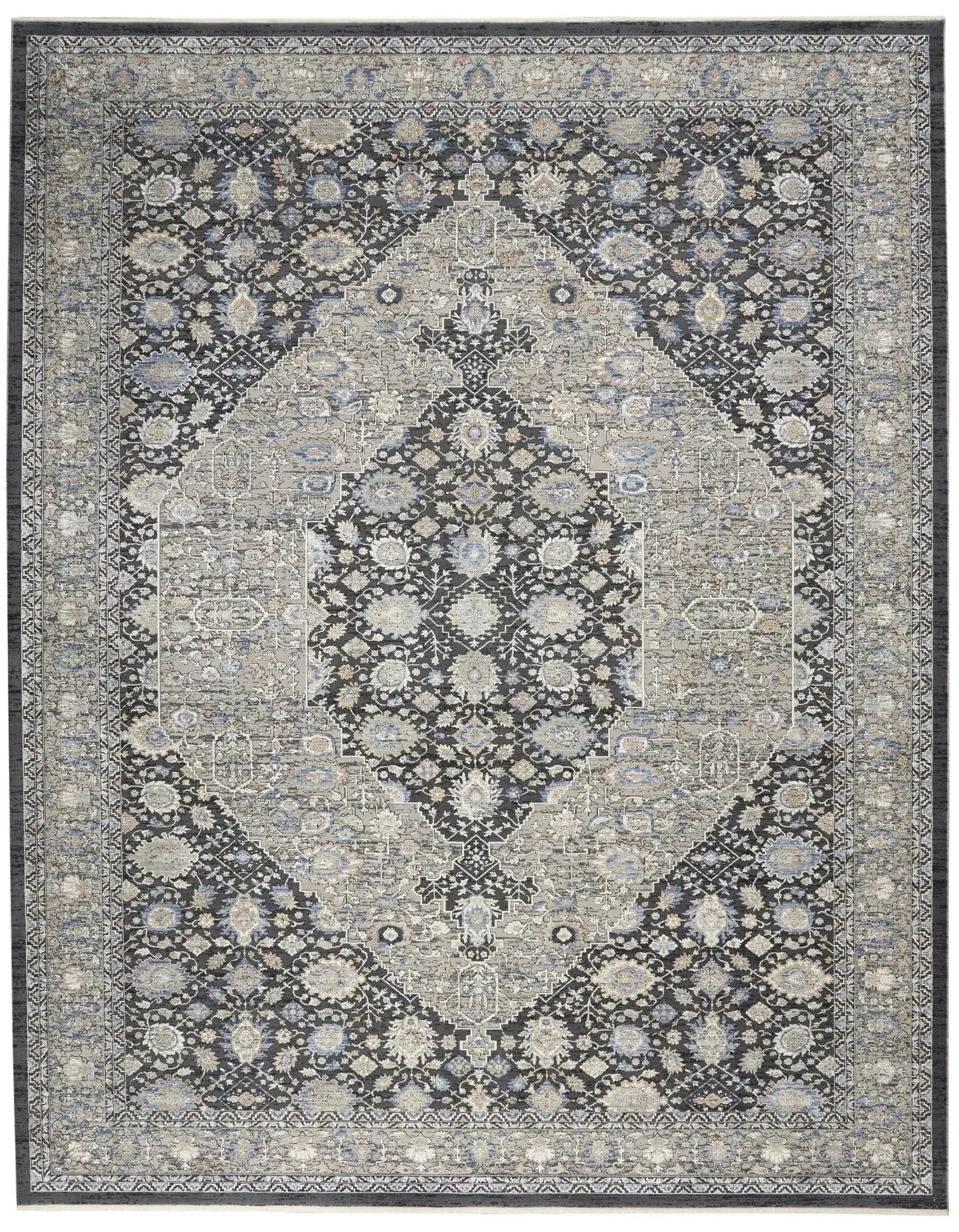 Starry Nights STN11 Grey/Blue Rug