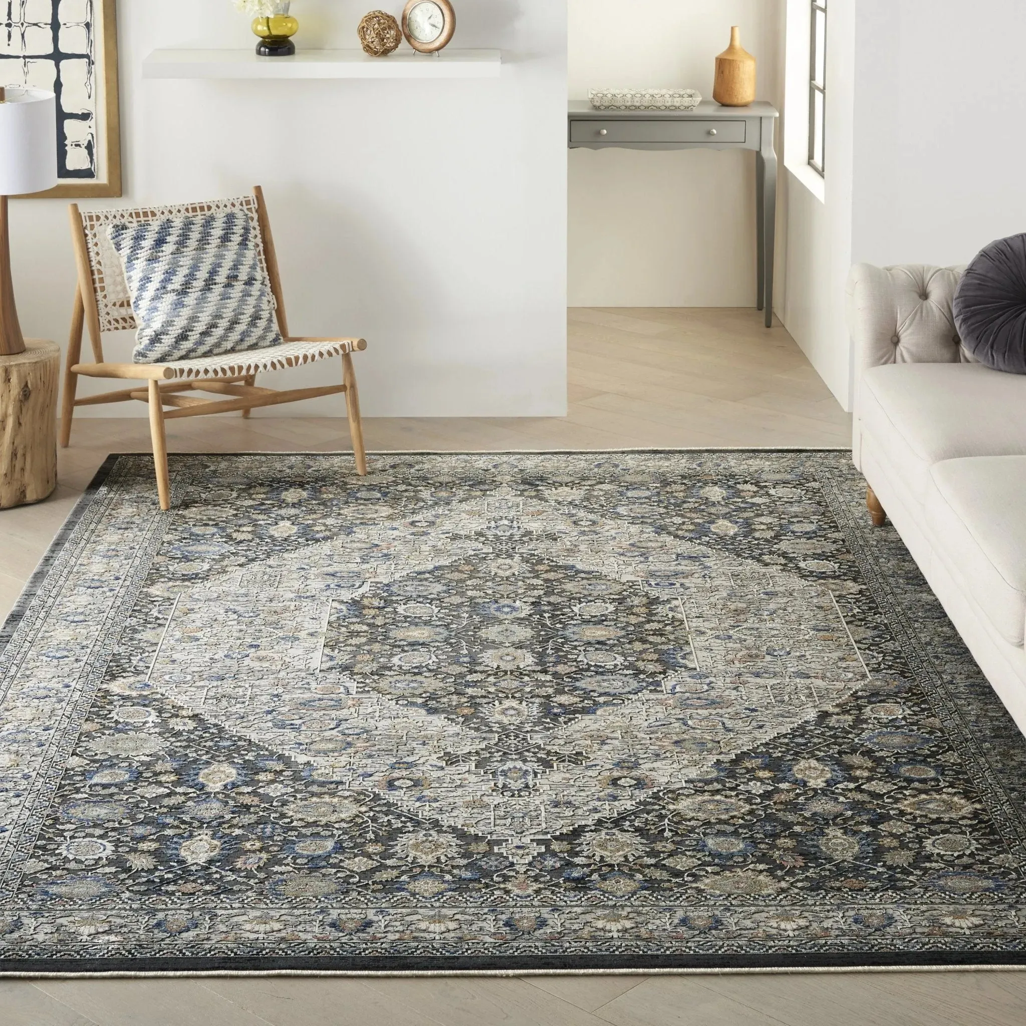 Starry Nights STN11 Grey/Blue Rug