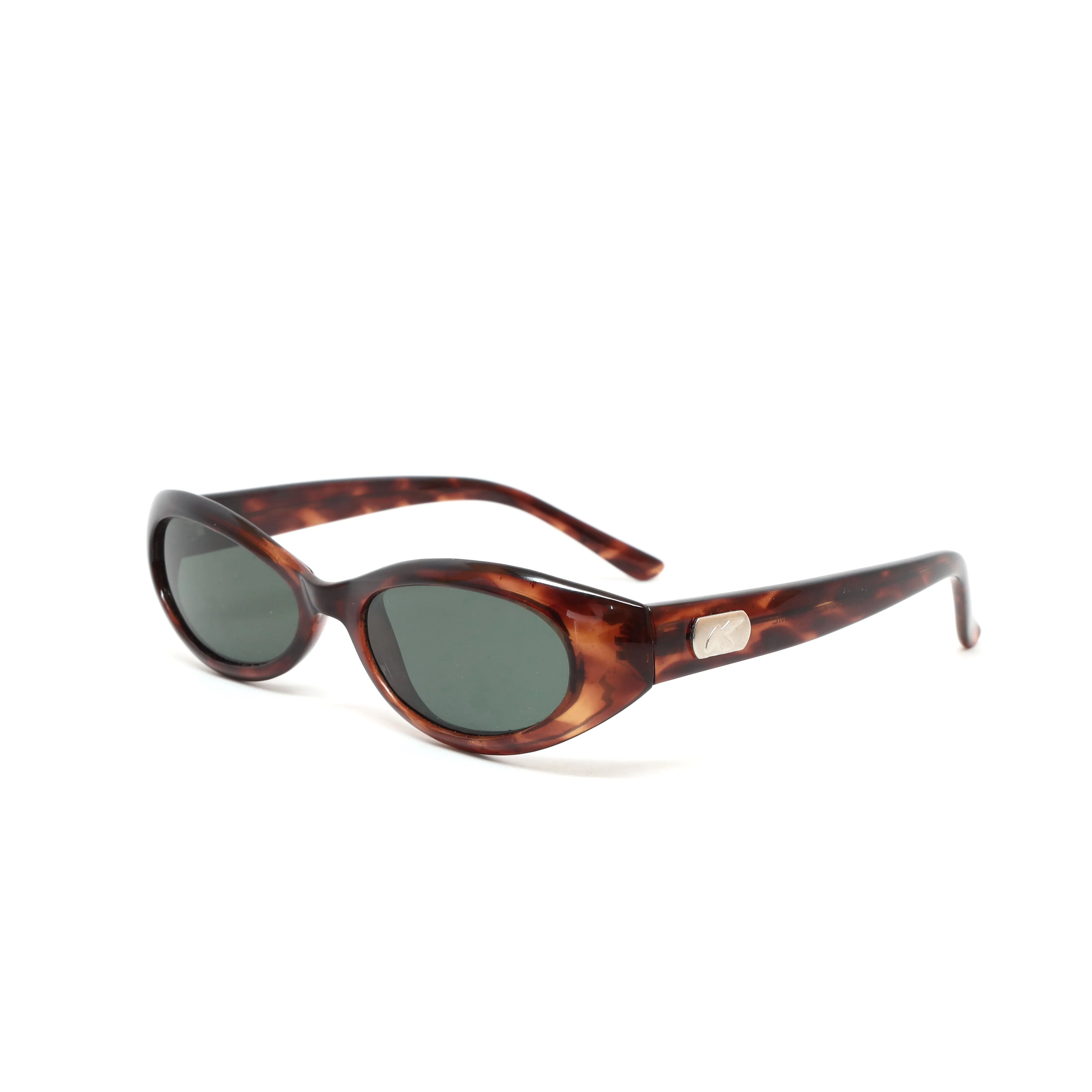 //Style 38// Vintage 90s Mod Classic Oval Frame Sunglasses - Tortoise