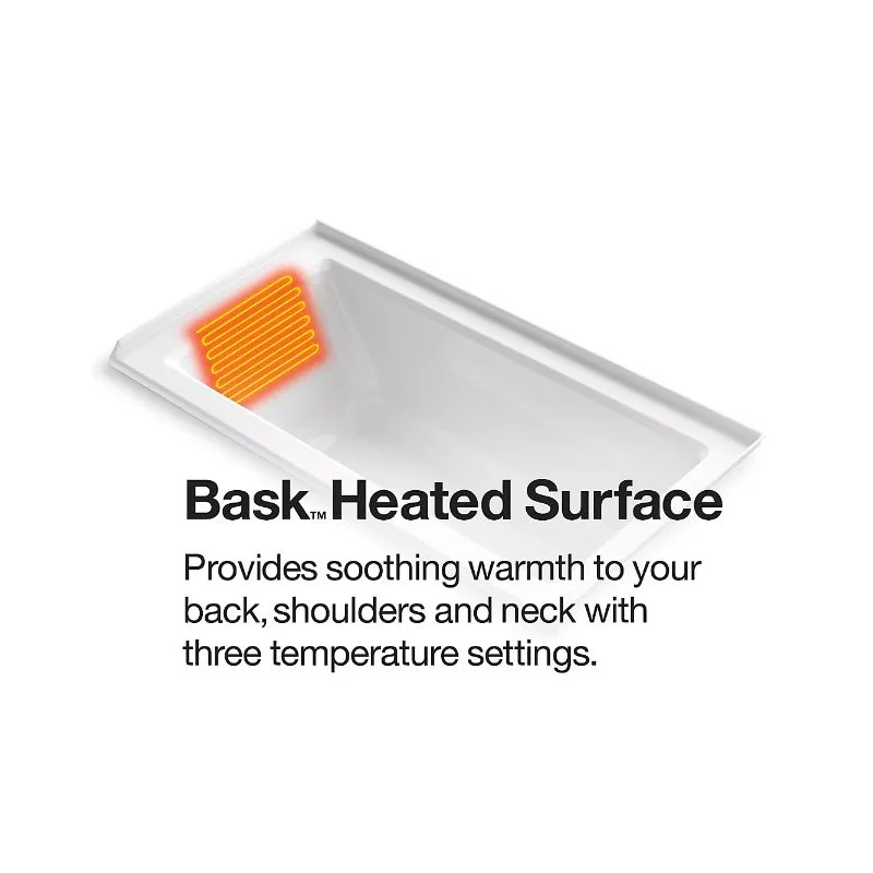 Sunstruck 65.81" x 36" x 24.5" Freestanding Jetted Heated Surface Bathtub in White