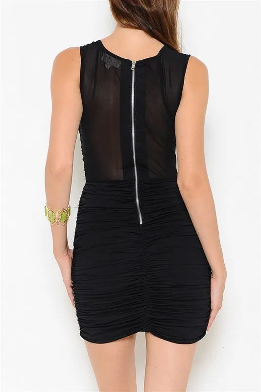 Tabitha Black Jeweled Dress