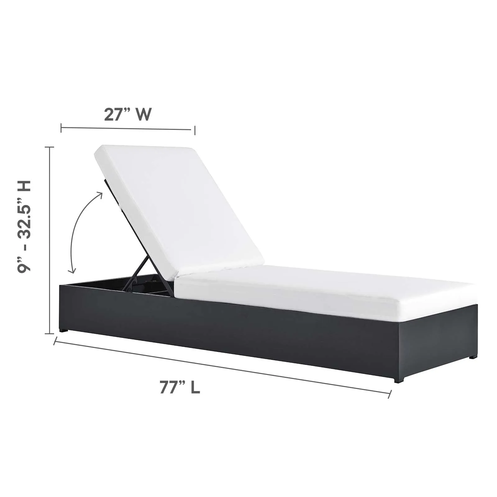 Tahoe Outdoor Patio Powder-Coated Aluminum 3-Piece Chaise Lounge Set