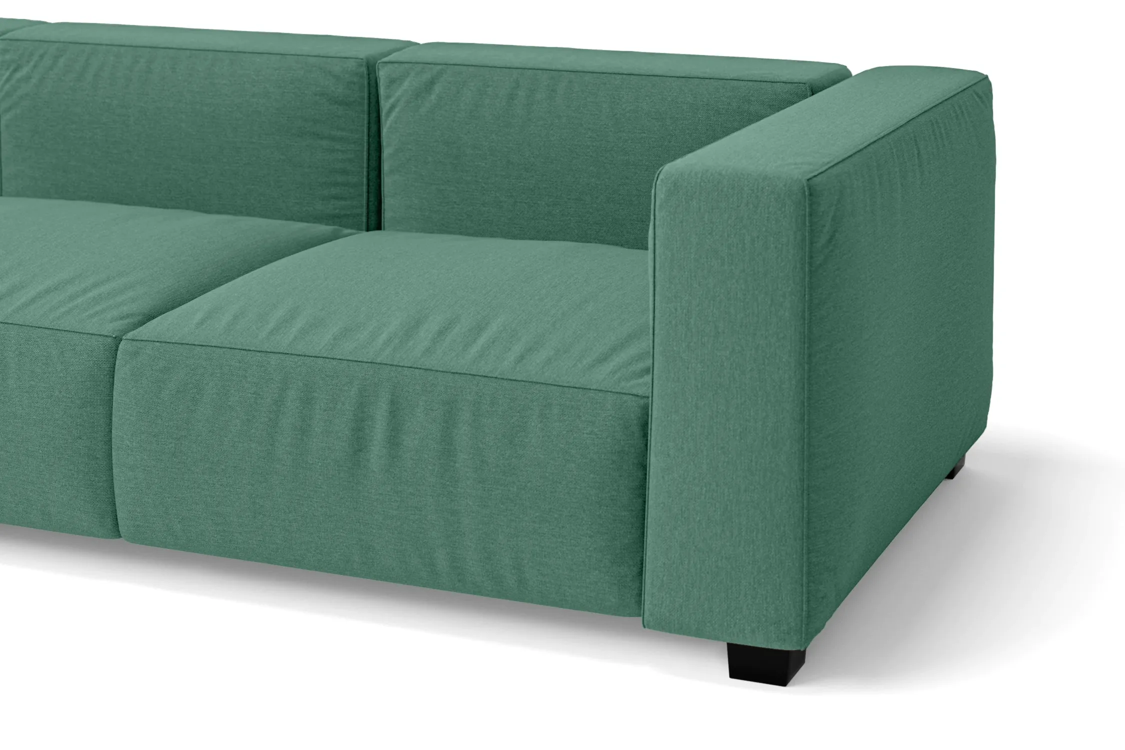 Taranto 4 Seater Sofa Mint Green Linen Fabric