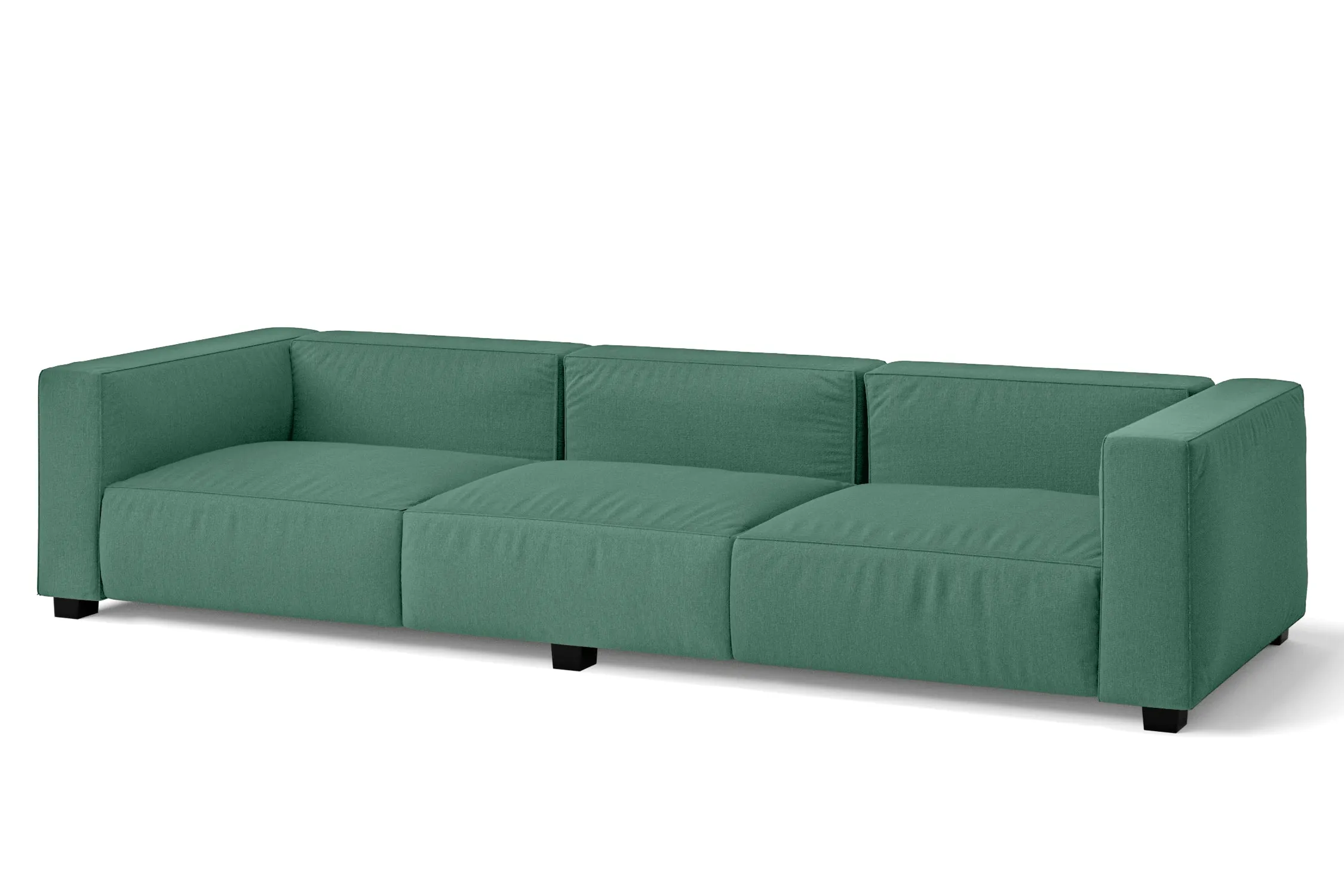 Taranto 4 Seater Sofa Mint Green Linen Fabric