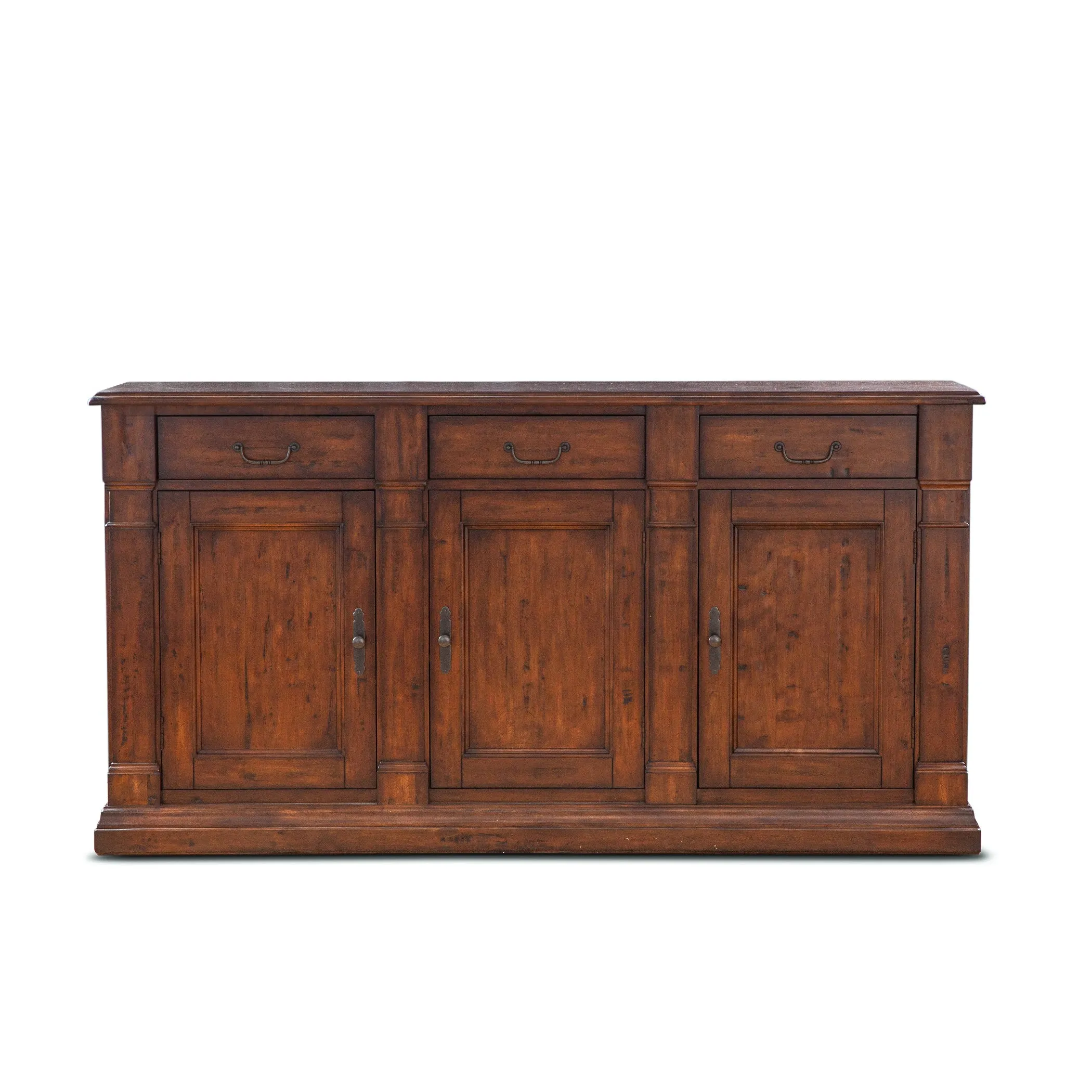 Tuscany 3 Door Buffet Cabinet in Rich Chestnut