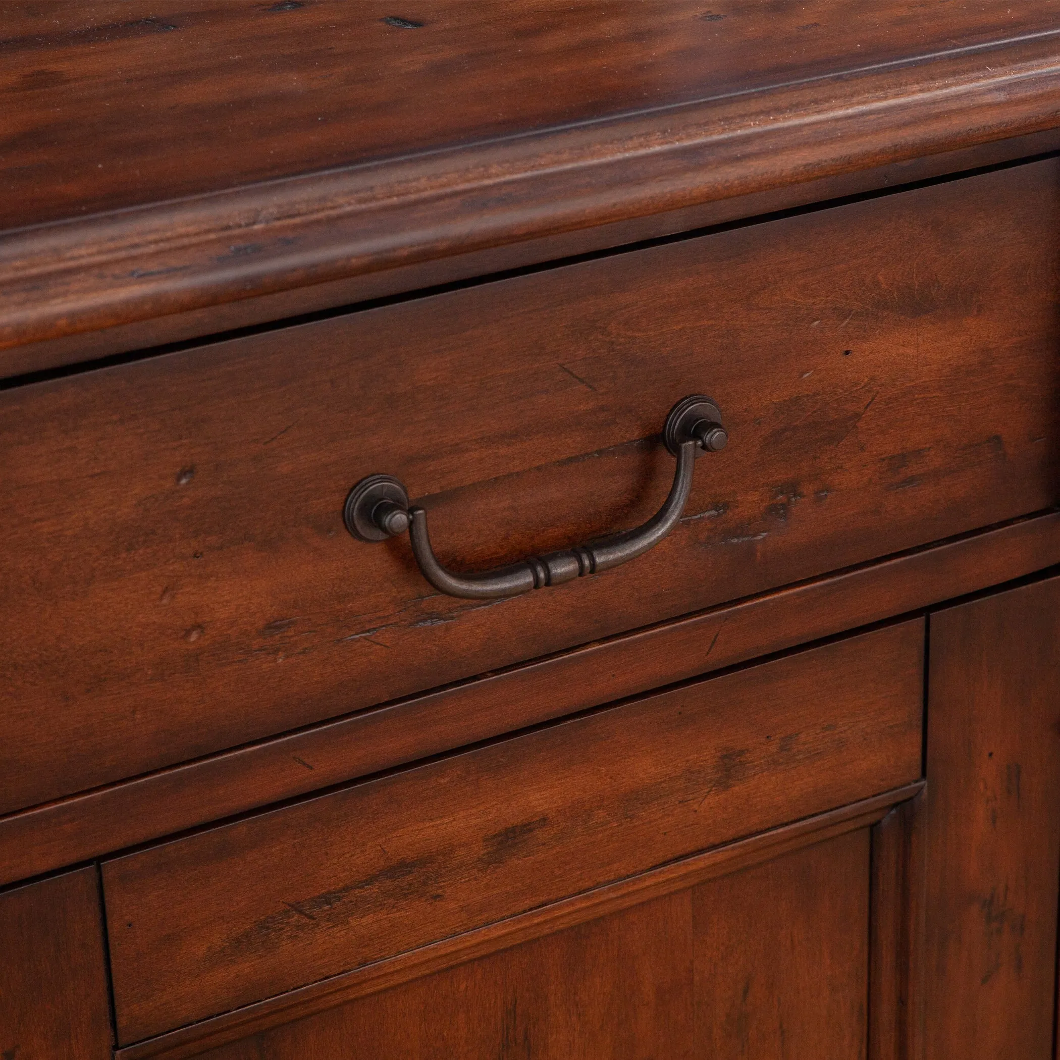 Tuscany 3 Door Buffet Cabinet in Rich Chestnut