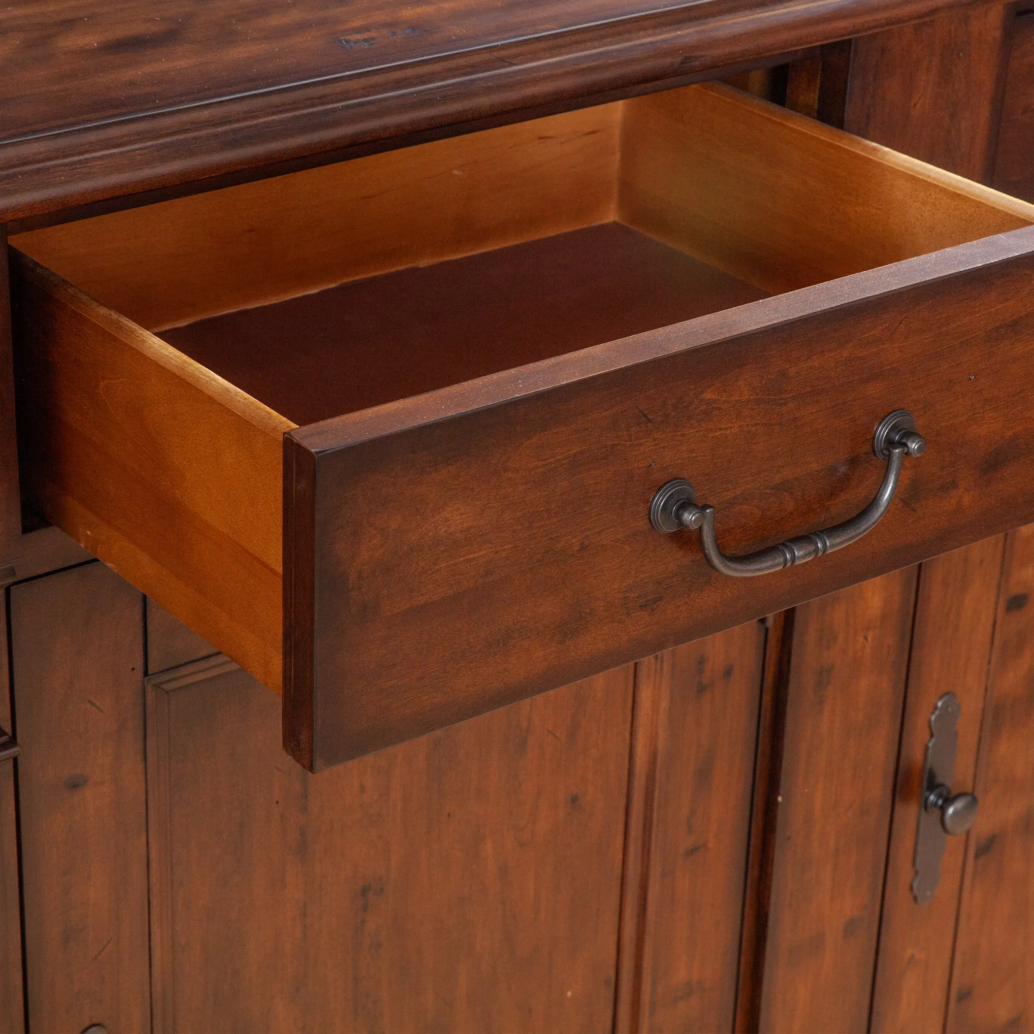 Tuscany 3 Door Buffet Cabinet in Rich Chestnut