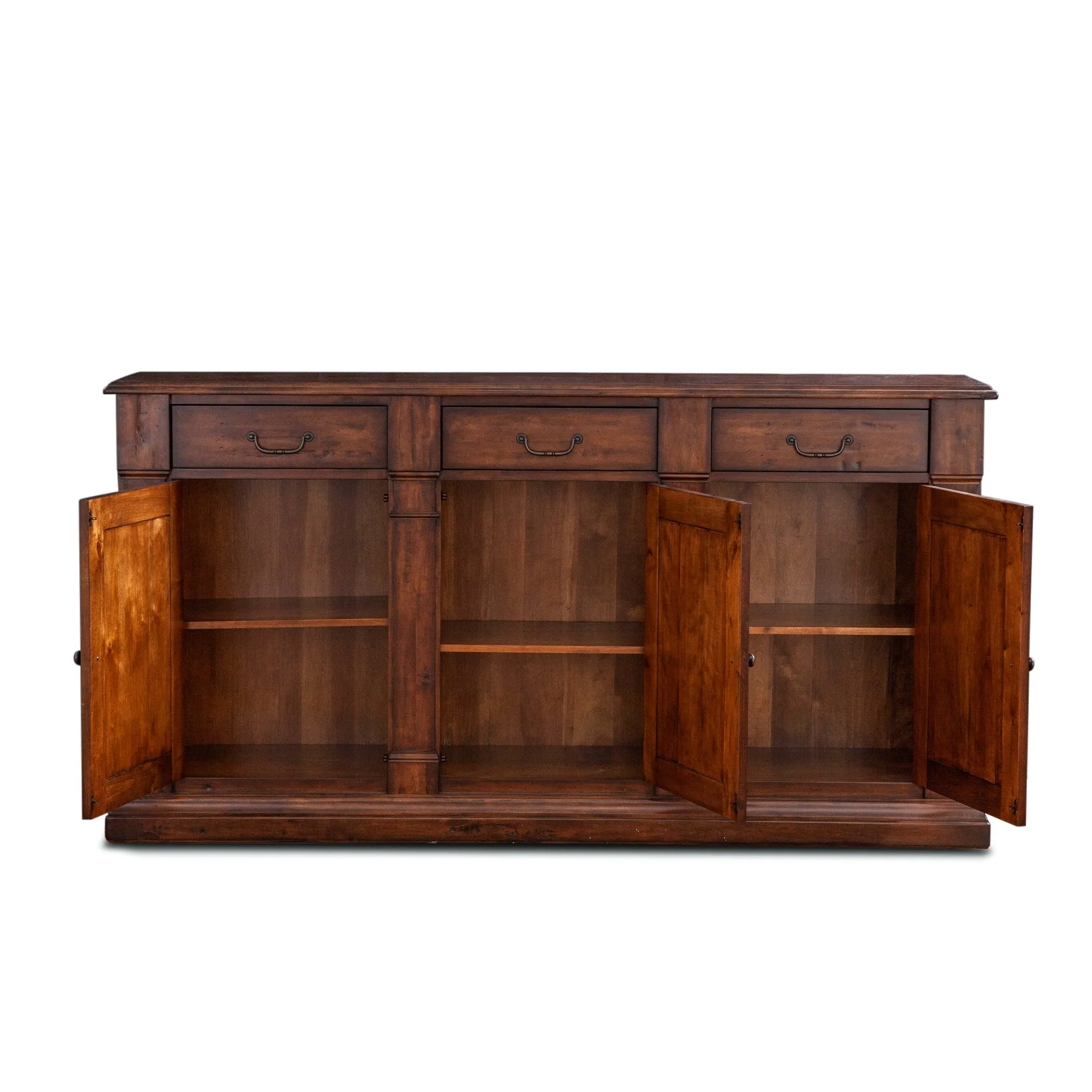 Tuscany 3 Door Buffet Cabinet in Rich Chestnut