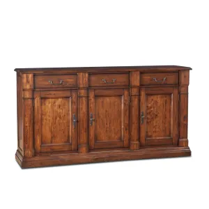 Tuscany 3 Door Buffet Cabinet in Rich Chestnut