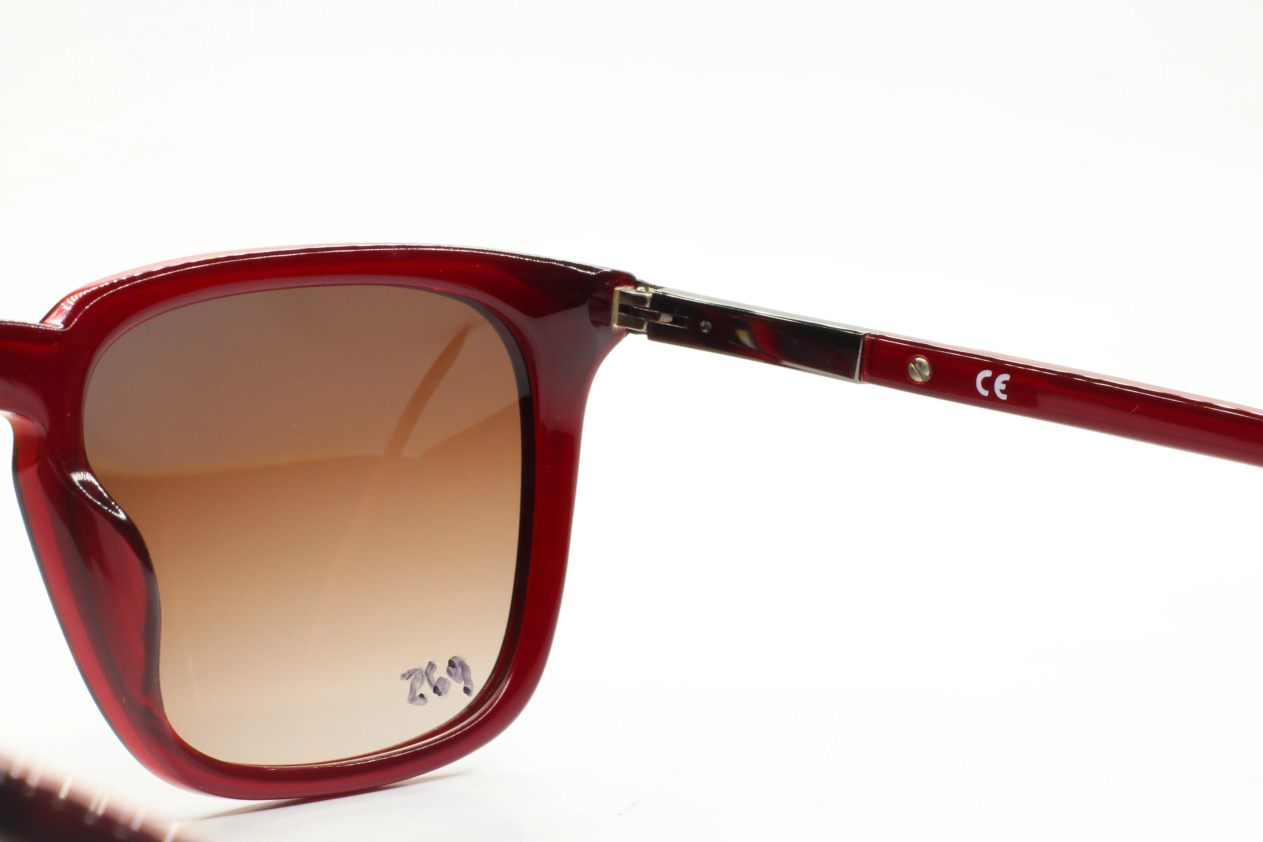 Vintage Givenchy SGV817 06XR Havana Red Luxury Italy Sunglasses