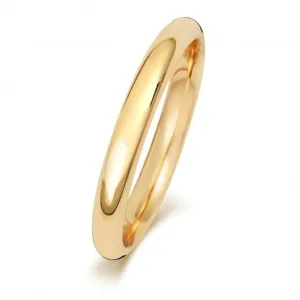 Wedding Band 18K Trad Court 2.5mm Wedding  Ring WQ162H