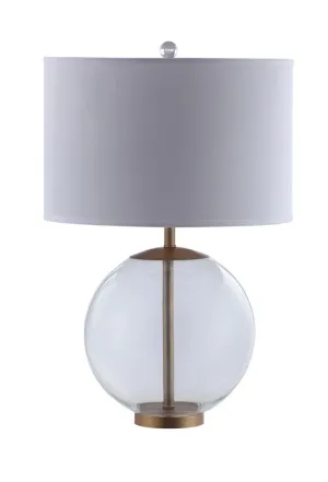 White and Clear Table Lamp